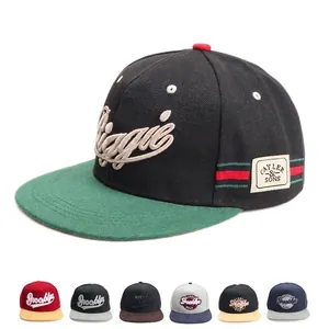Casquette Baseball Snapback Visière Plate Chapeau Hip Hop Respirant Acrylique Coton Broderie 3D Réglable Streetwear Pour Hommes Femmes