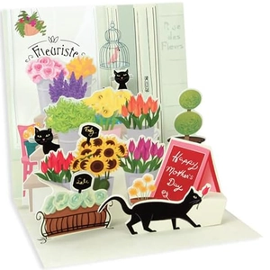 3D Pop-Up Greeting Card Flower Shop Butterfly Golf Design Handmade Paper Laser Cut For Mother's Day Birthday Celebration