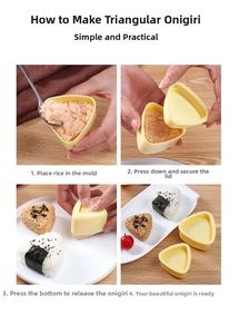 Guida in quattro passaggi per usare stampi giapponesi per onigiri e creare sushi fai-da-te