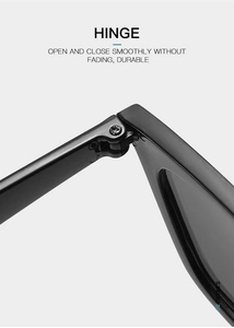 Macro detail of high-quality metal hinge for smooth and durable sunglasses frame opening