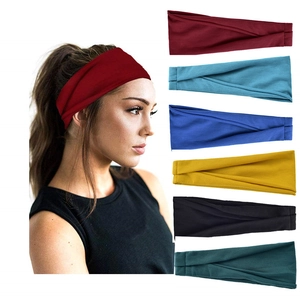 Elastic sports headband for yoga and running available in seven vibrant colors