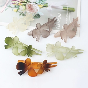 Elegant large matte butterfly hair clips in multiple colors for stylish hair styling