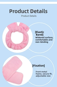 Detail view of pink plush hair curler showing the elastic band and adjustable inner wire