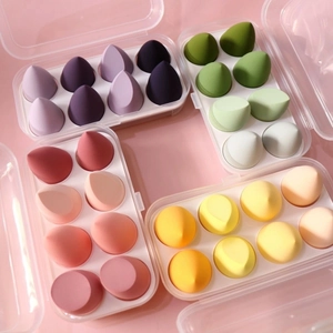 Makeup Sponges Hydrophilic Non-Latex Soft For Wet Dry Foundation Blending Multiple Shapes Colorful Beauty Tools