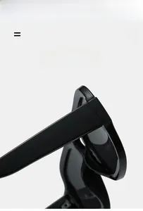 Detail shot of lightweight and super elastic black frames with durable metal hinges