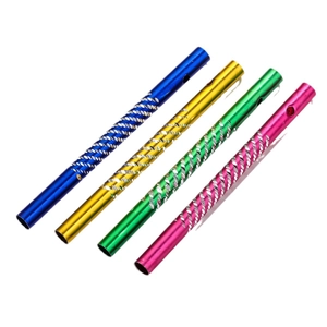 Diamantgeschliffene Aluminiumrohre für DIY-Windspiele in Blau, Gold, Grün und Rosa