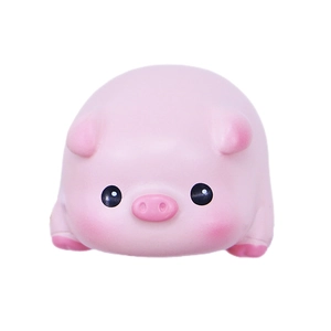 Pink mini pig collectible figurine for car dashboard and monitor decoration