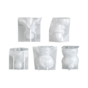 Set of 5 silicone molds for Halloween witch and ghost candles and resin DIY crafts