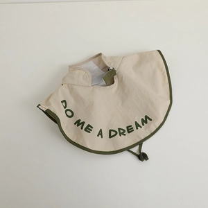 Detail showing breathable mesh lining and elastic drawstring on kid's sun hat