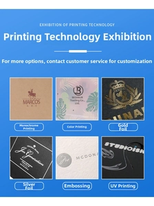 Detailed showcase of printing crafts including gold foil stamping and UV coating on paper