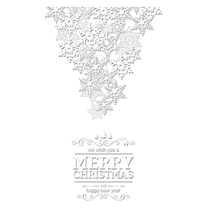 White snowflake Christmas window decals with Merry Christmas text for festive glass decor