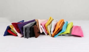 Macro shot of colorful elastic sweatbands in vibrant knitted cotton for sports