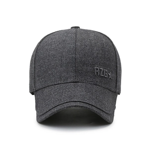 Men's dark gray baseball cap with RZBX logo embroidery and textured casual fabric