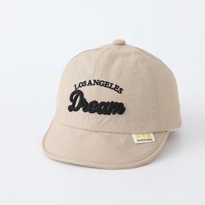 Casquette de baseball respirante pour bébé avec broderie Los Angeles et visière souple