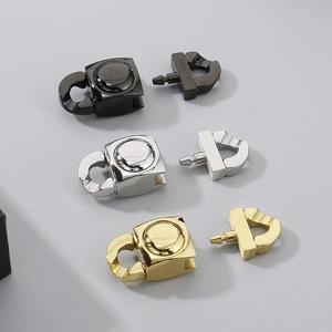 Polished stainless steel folding clasps in black, silver and gold for DIY watch jewelry