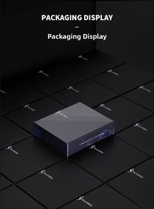 Exquisite gift box packaging with galaxy design and Mandu brand logo for business wallets