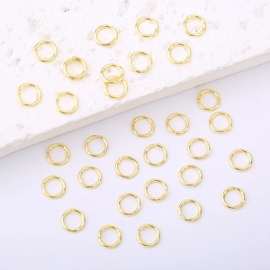 Open Jump Rings Copper Gold Plated Connecting Rings For DIY Jewelry Making Findings Components Long Lasting Color Plating