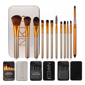 Professional Makeup Brushes With Storage Case Synthetic Fiber Soft Bristles Portable Travel Beauty Tool For Foundation