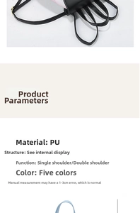 Detail view of the versatile black PU leather backpack showing its dual-use strap design
