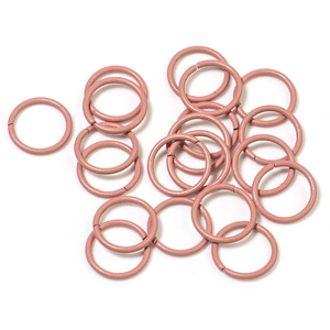 Pink macaron painted 8/10mm open jump rings for handmade DIY jewelry accessories