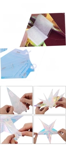 Detailansicht des DIY PVC-Sterns mit Klettverschluss und Aufhängevorrichtung