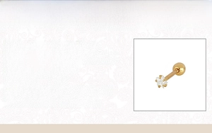 Detailed product specifications for 925 sterling silver star stud with cubic zirconia