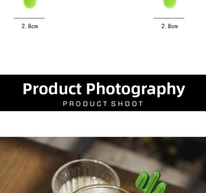 Detailed view of green cactus stirrer showing 2.8cm base size and practical usage