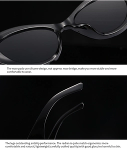 Detail of ergonomic silicone nose pads and non-slip temples on baroque sunglasses