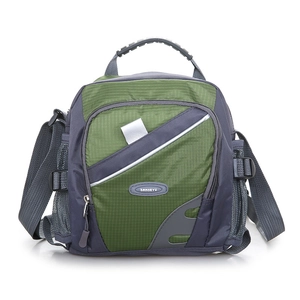 Waterproof Nylon Crossbody Bag Multi-Pocket Outdoor Hiking Shoulder Messenger Bag With Side Bottle Pocket For Men Women