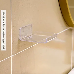 Étagère murale transparente pour routeur et caméra avec support adhésif sans perçage
