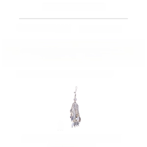 Size details of the handmade crystal and agate beaded phone strap with tassel butterfly