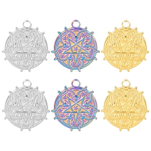 Stainless Steel Baphomet Goat Head Pentagram Pendant Necklace For Men Women Gothic Punk Mysterious Occult Jewelry Accessory