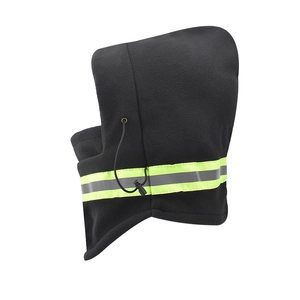 Cagoule en polaire avec bandes réfléchissantes et cordon pour la sécurité nocturne