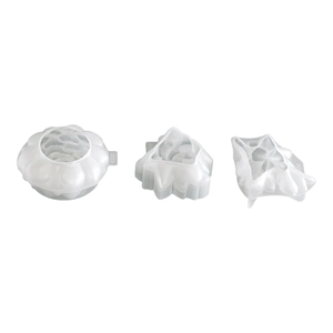 Lot de 3 moules en silicone succulente et lotus pour bougies DIY et art en résine