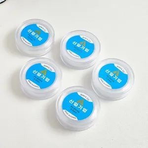 Flat lay of five rolls of elastic beading thread in various diameters from 0.4 to 0.8mm