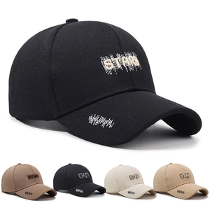 Cotton Baseball Cap STARS Letter Embroidery Distressed Retro Streetwear Style Adjustable Buckle Sun Hat For Men Women