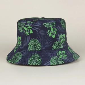Chapeau bob élégant à imprimé tropical d'ananas pour une protection solaire extérieure