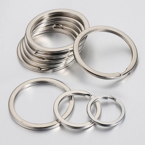 Polished Stainless Steel Flat Key Rings For DIY Jewelry Making Findings Durable Double Layer Spiral Split Rings Multi Size Keychain Accessory
