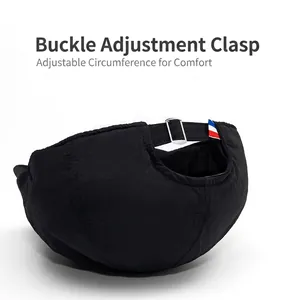 Men's thin quick-dry black flat cap with adjustable metal buckle and tricolor label