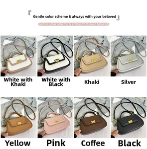 Détails de huit options de couleurs pour petits sacs rétro avec fermoir doré chic