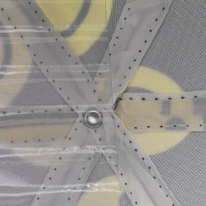 Close-up of baseball cap interior with mesh fabric, metal rivet and reinforced stitching