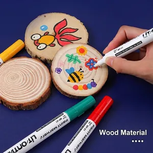 Waterproof oil-based paint marker for wood and metal surfaces, multi-color artistic pen