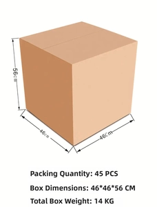 Corrugated cardboard shipping box for jewelry boxes, dimensions 46x46x56cm, bulk shipping size