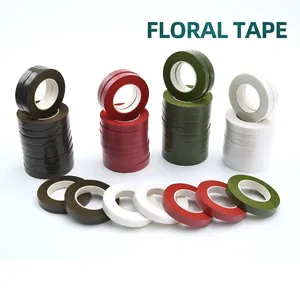 Floral Tape Flower Stem Wrap Self Adhesive Crepe Paper For Bouquet Making DIY Floral Craft Multi Colors