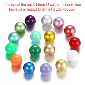 Perles de diffuseur 16mm colorées avec finitions métalliques et nacrées pour colliers
