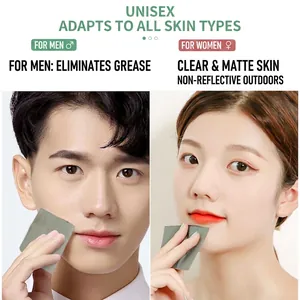 Universal oil blotting sheets for all skin types, portable facial oil control paper 100pcs