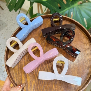 Eleganter Großer Schmetterling Schleife Haarklammer Harz Kunststoff Starker Halt Rutschfest Haarschmuck Für Frauen