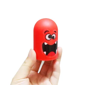 Nesting dolls tic-tac-toe puzzle toy with red cartoon characters for kids