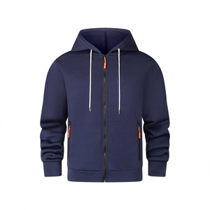Giacca Con Cappuccio In Pile Da Uomo Cerniera Pullover Caldo Collo Alto Manica Lunga Sport Casual Moda