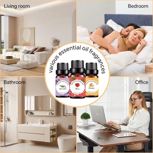 Lavender Rose and Orange essential oils in 10ml bottles for various home and office uses